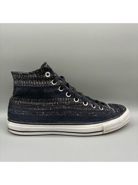 Converse CTAS Hi Chuck Taylor All Star Men’s 9 Robby Weave Navy 149537C